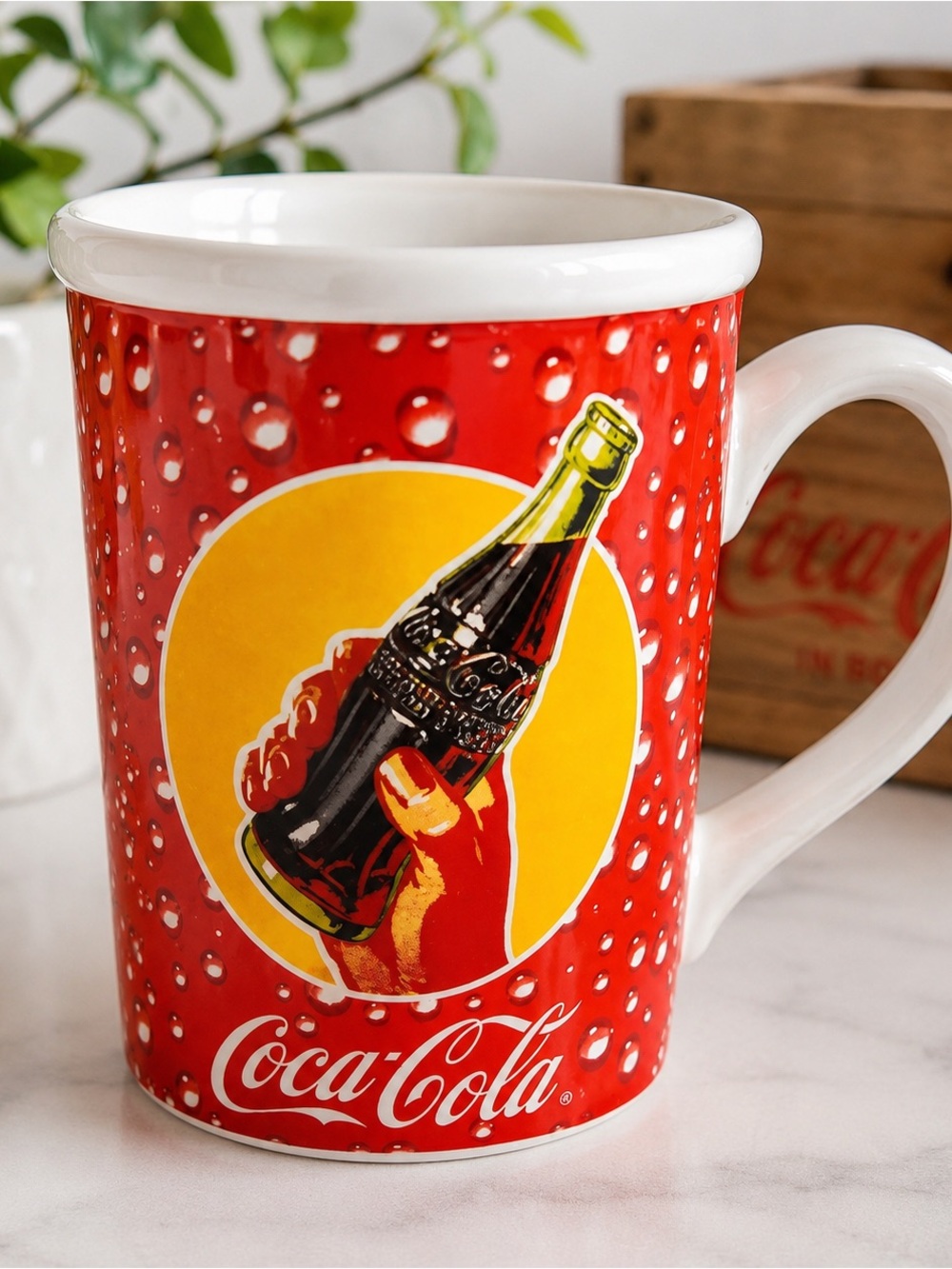Coca Cola Red and Yellow Retro Bottle Mug